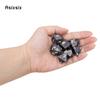 7 Pcs Black Flower Metal Dice Solid Metal Polyhedral Dice Set Suitable for Role-Playing RPG Board Game Card Game