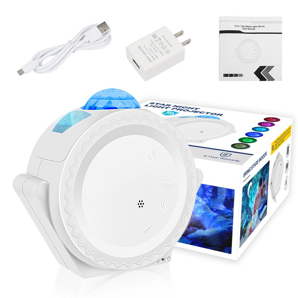 Proiettore Galassia Bluetooth Con 12 Film HD | Luce Notturna Cielo Stellato, Altoparlante E Rumore Bianco | Timer E Telecomando | Regalo Perfetto