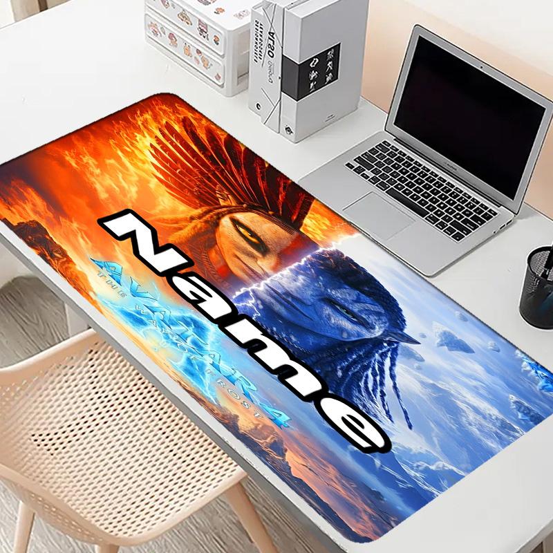 Custom Name Personalized Avatar Pattern Mousepad, Laptop PC Desk Mat, Decorative Desk Mat for Home Keyboard Pad Gift