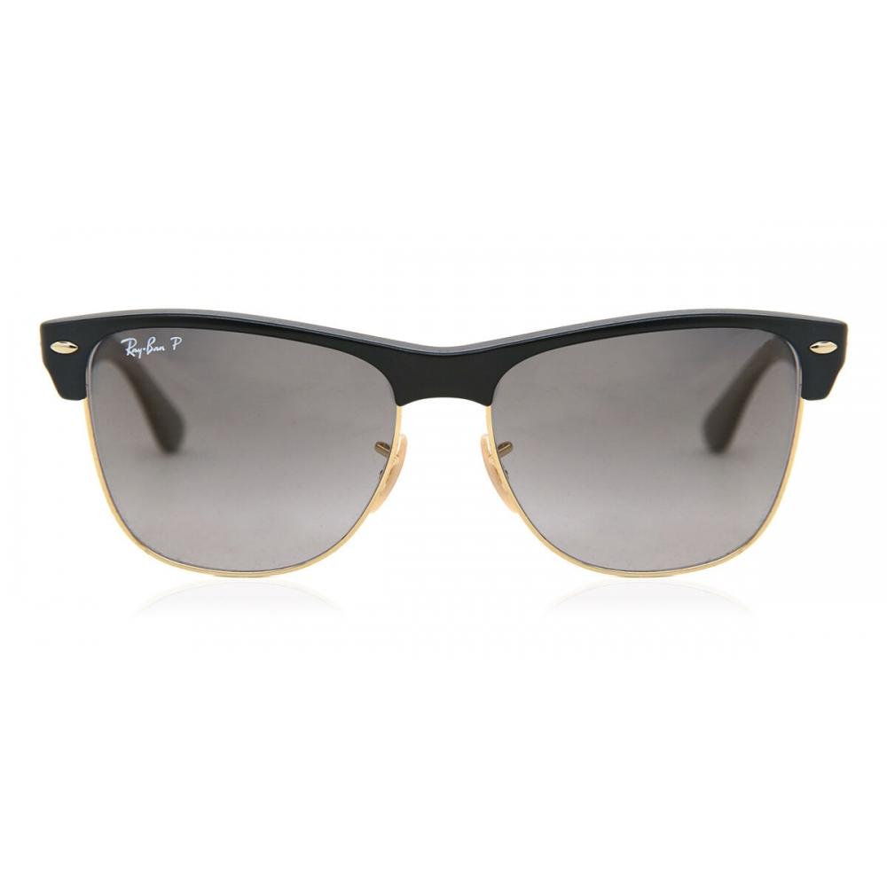 

Ray Ban Rb4175 Clubmaster Oversized Flash Lenses Polarized 877 M3 Men Sunglasses Semi Gloss Black/57-16-145