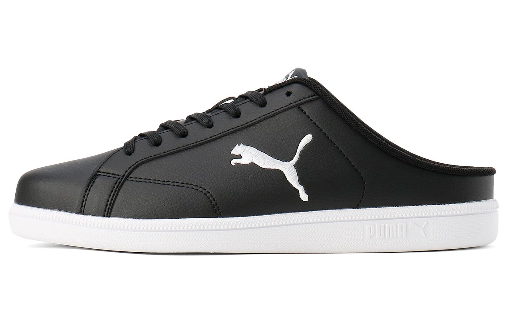 PUMA Smash Cat Sl Mule Black White 394188-02 35.5