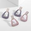 Luxury Brand Earings Jewelry for Women Cubic Zirconia Square Geometric Dangle Earrings 925 Silver Needle