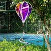 Balony na gorące powietrze w rozmiarze XXL Plastikowe Tęczowe Kolory Obracające się Płatki Striped Tie Dye Folia zmieniająca kolor