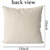 GAGEC Halloween Pillow Covers 18x18 Inch Ghost Pumpk Linen Pillowcase Holiday Farmhouse Throw Pillows Indoor Outdoor Couch Cushion Case for Home Sofa