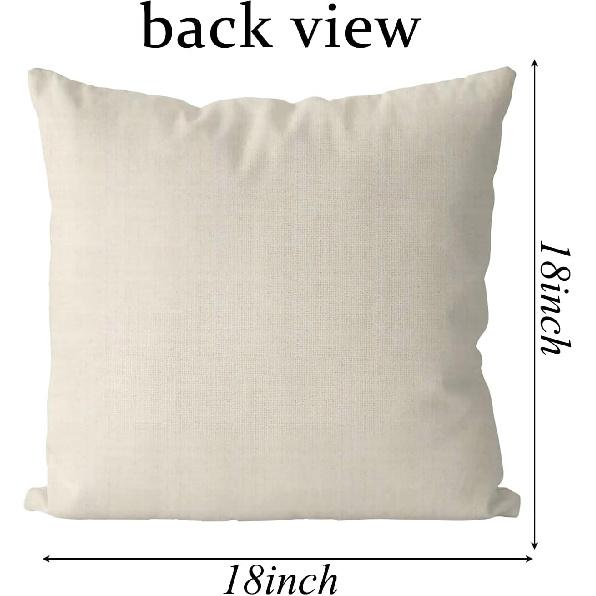 GAGEC Halloween Pillow Covers 18x18 Inch Ghost Pumpk Linen Pillowcase Holiday Farmhouse Throw Pillows Indoor Outdoor Couch Cushion Case for Home Sofa