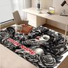 1PC Custom Name "Royal Skull Romance" Theme Floor Mat Ideal for Living Room, Game Rooms, Office, Bedroom,Floor Mat Playful Design
