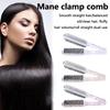 Pro Hairdressing Straightener Hair Brush Nylon Hair Straightening Double Brushes V Shape Comb Clamp Styling Tools Brush