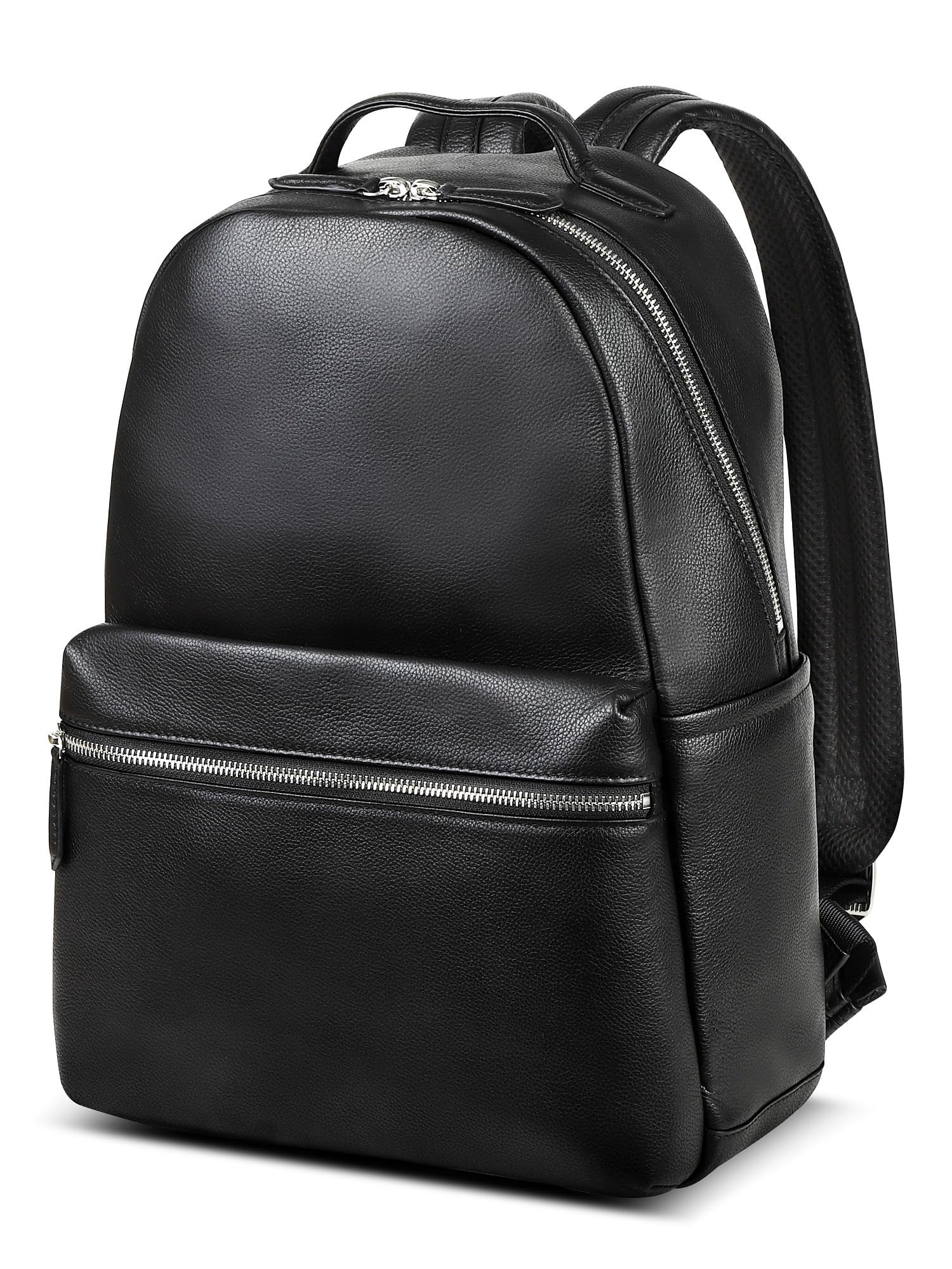 

Mura Men s Backpack, Shrink Leather, Large Capacity, Black