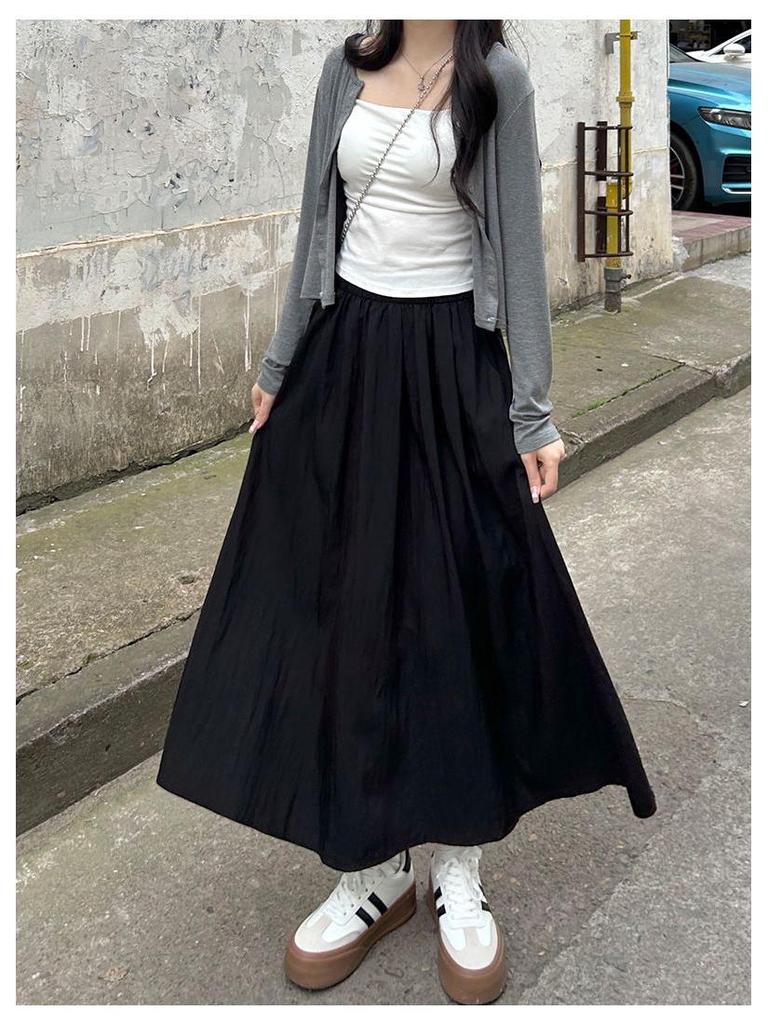 End-of-Season Clearance: 90% Off - Women's Pink Yamamoto High-Waisted A-Line Summer Skirt, Petite Fit (2025 Collection)