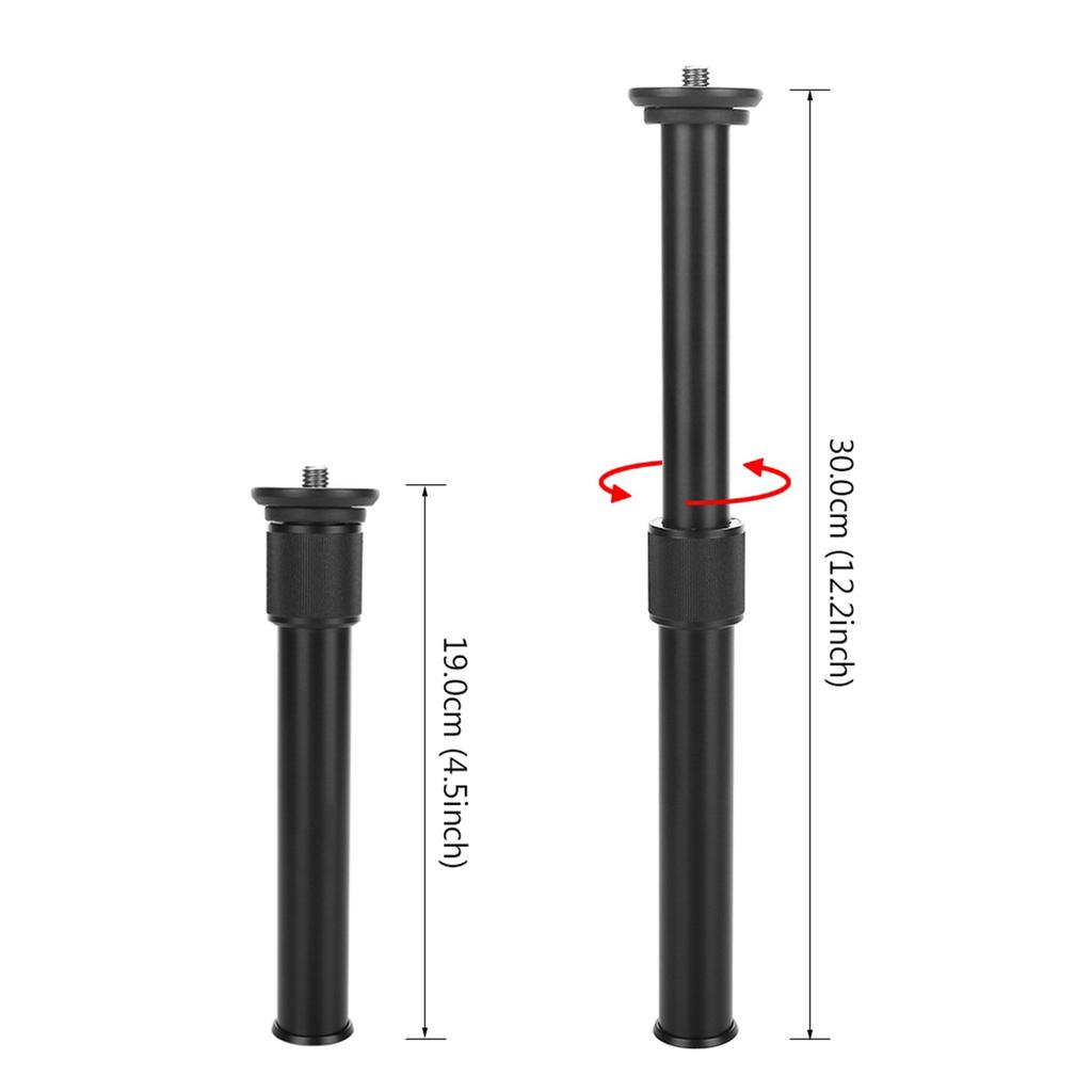 Adjustable Extension Rod Telescopic Pole Monopod Accessory for Tripod Stabilizer