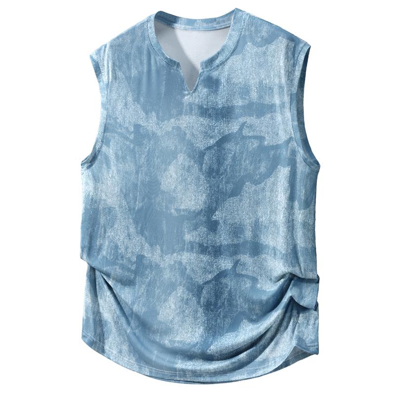 Plus Size 4XL-10XL Summer Black Vest Sleeveless T-shirt for Men Tops Casual Oversized Tee Summer Men Clothes