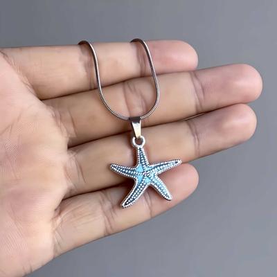 New Starfish Pendant Necklace - Light Luxury Fashion Choker - Versatile Personalized Best Friend Gift