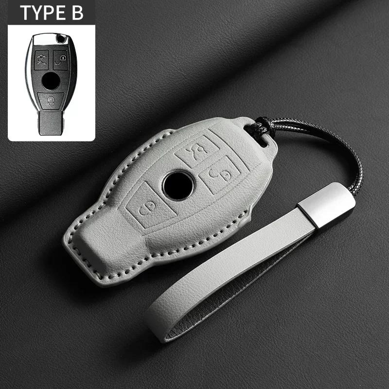 Car Key Case Cover for Mercedes Benz  A B C D E S Class W204 W212 W176 GLC CLA GLA AMG GLS GLE GLK CLS S350 S500 Car Key Shell