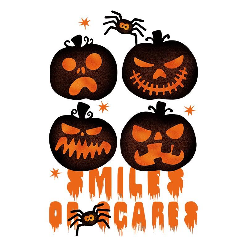 Halloween Horror Sticker Bloody Pumpkin Pendant Static Cling Window Decal Spider Web Decor Home Party