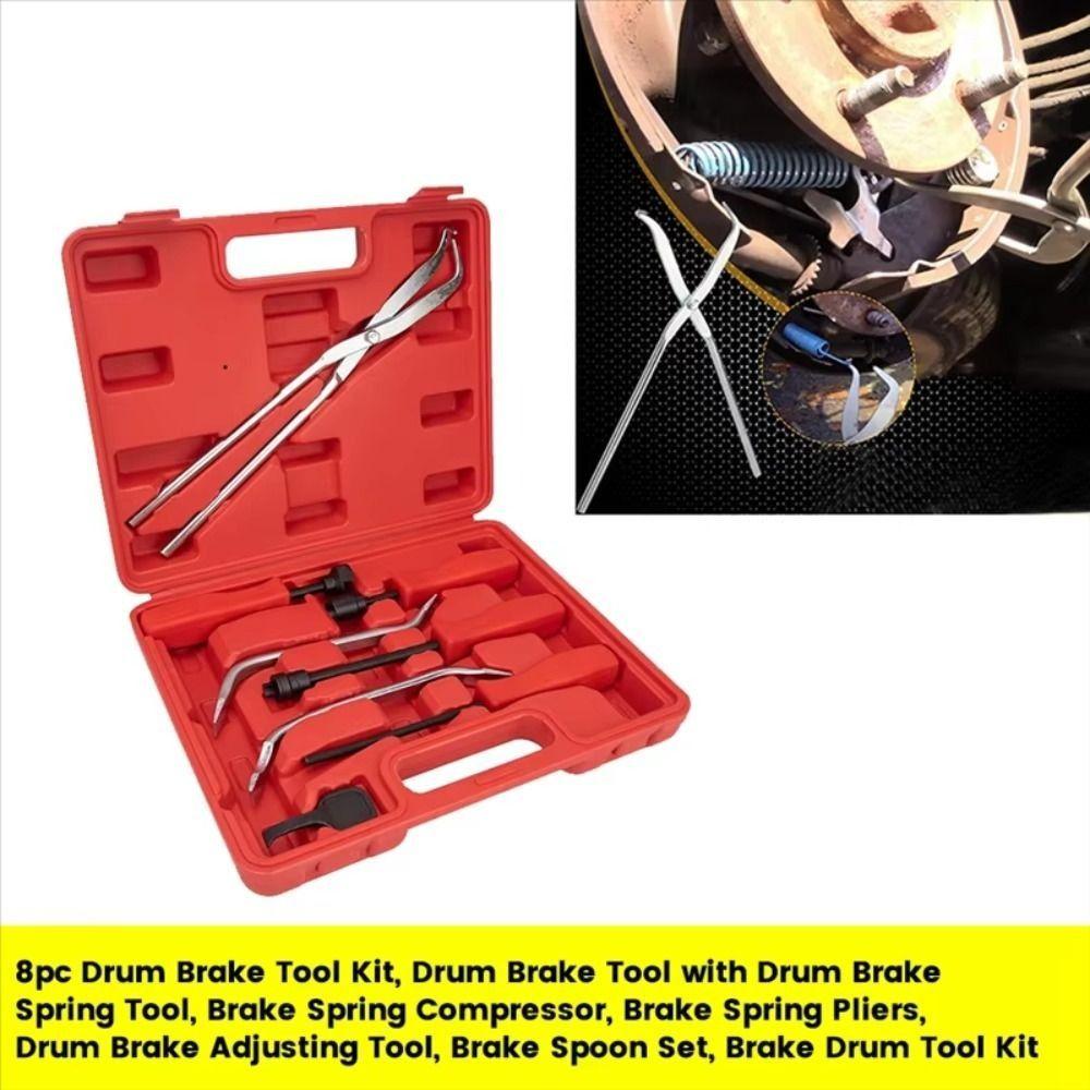 with Brake Spoon Car Drum Brake Spring Pliers Adjustment Snap-Ring Pliers Workshop Tools