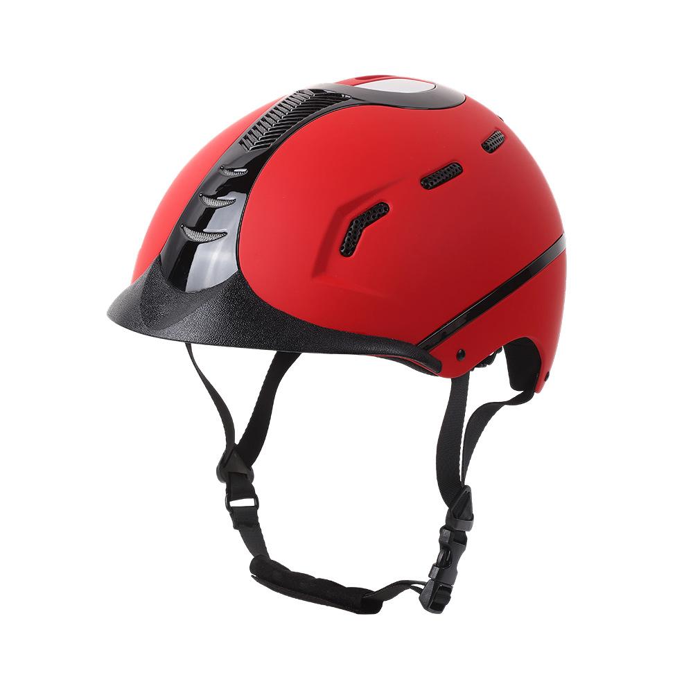 Equestrian helmet is breathable, safe, and adjustable. Outdoor riding helmet for men and women. Equestrian safety helmet and equestrian equipment