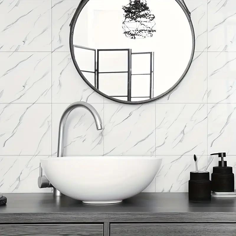 10-50PCS 30x30cm Self Adhesive Faux Tile Wallpaper Waterproof Moisture Proof Oil Resistant Imitation Sticker for Home Decor