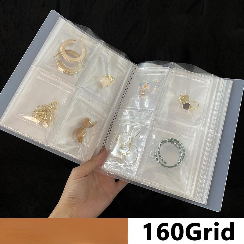 Flip Page Calendar Style Jewelry Box, Transparent Table Anti Oxidation, Earring Necklace Organizer Artifact