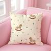 Horse Cushion Cover Linen Cushion Cover Soft Decorative Case For Sofa Home Decor