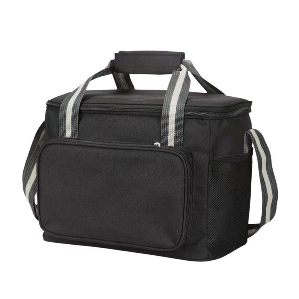 

Handheld Insulated Cooler Bag 15L Food Storage Bag Leak-proof Cooler Lunch Box Camping чёрный