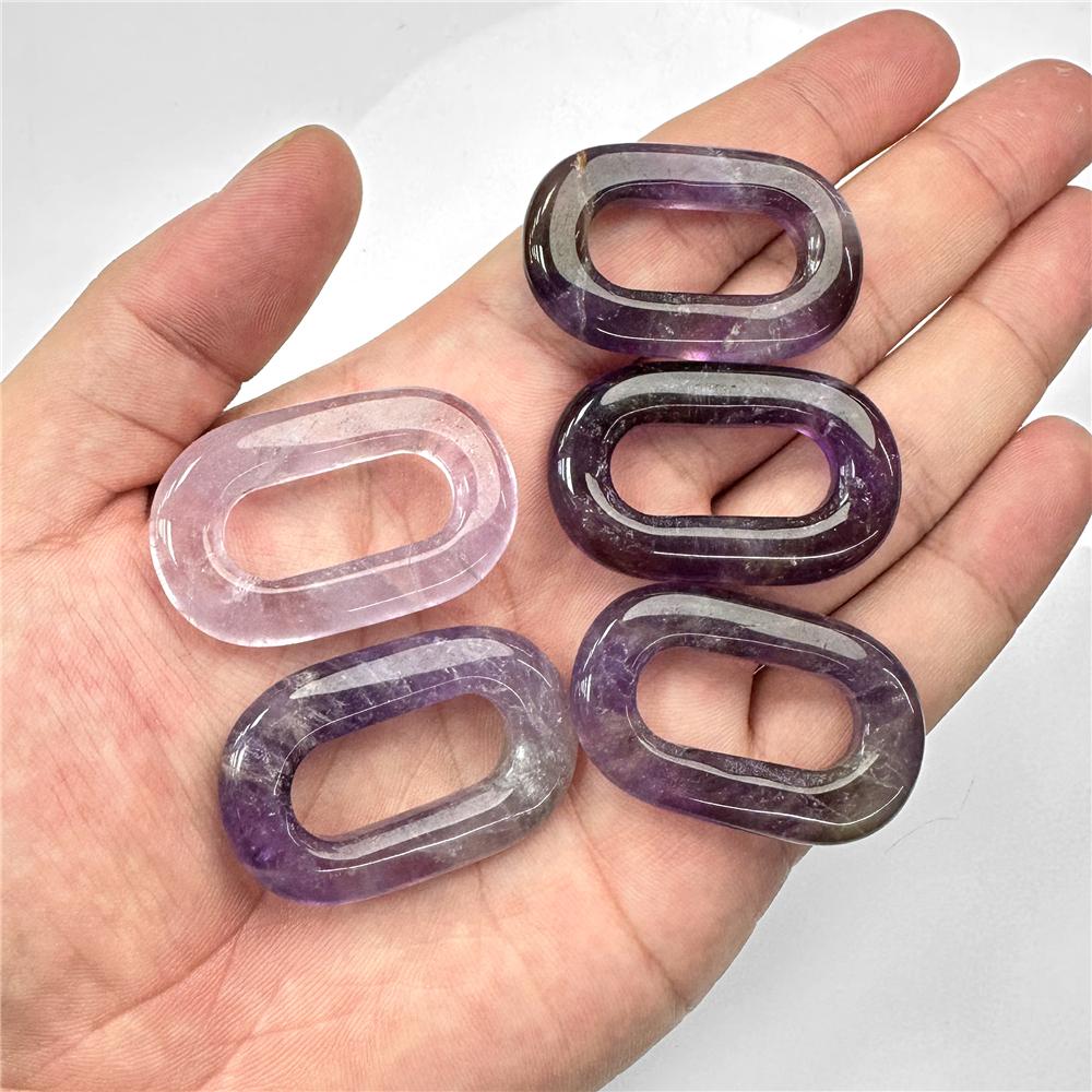 Hollow Out Natural Stone Pendants 25X40MM Lapis Amethysts Quartzs Gems Mineral Pendant for Jewelry Making Diy Necklaces Earrings