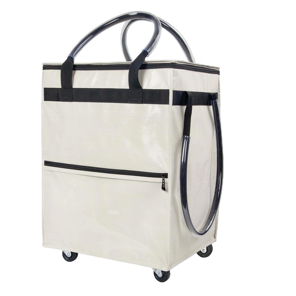 Reusable Grocery Bag On Wheels Water Proof Portable Shopping Rolling Bag Foldable Trolley Cart with Handle for Camping