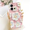 For Vivo V25 V25e 4G Cute Cat Flower Cartoon Phone Case For Vivo V25 V 25 25E V2201 V2202 Shockproof Soft Silicone Covers Bumper