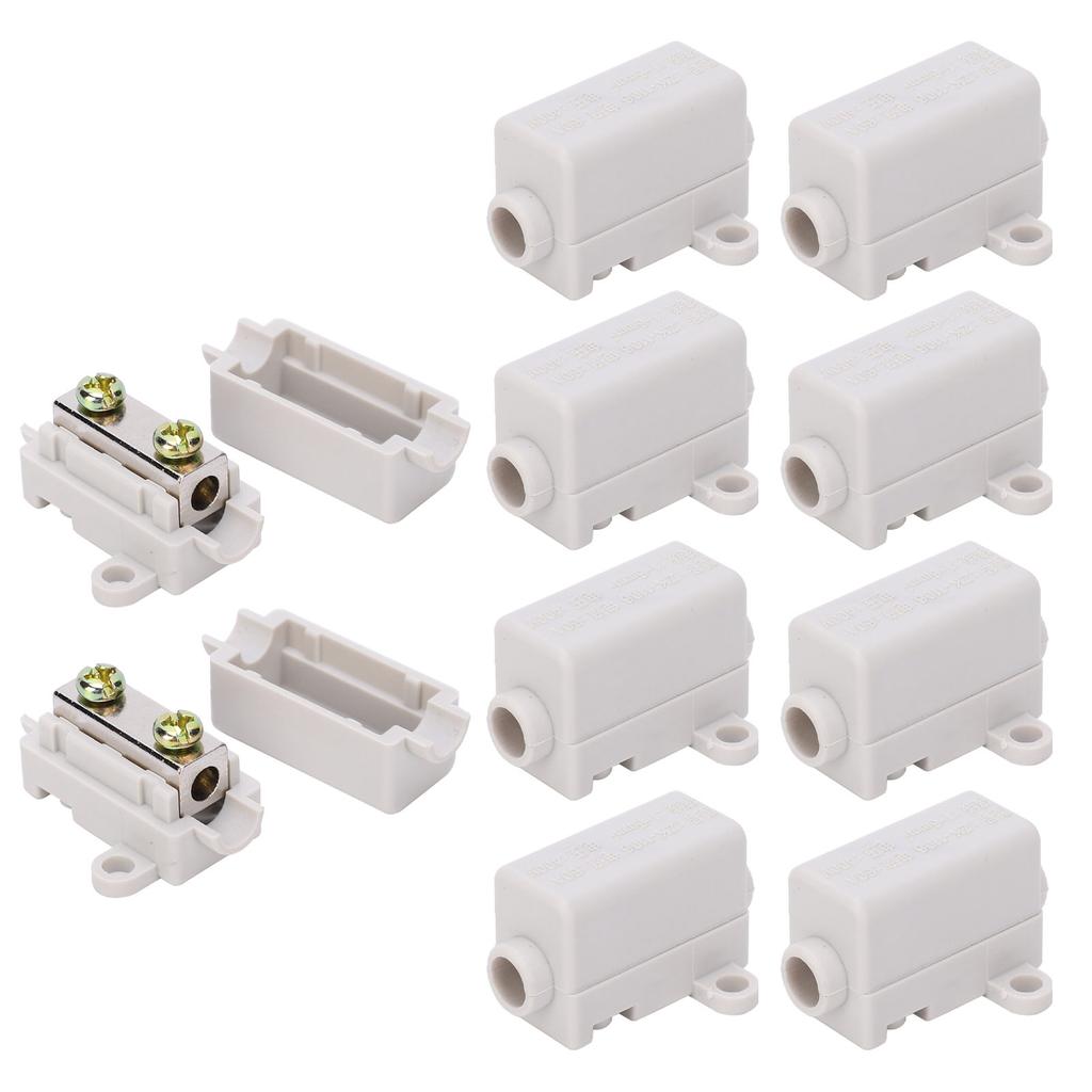 10Pcs Inline Junction Connector Box TType Cable Wire Electrical Joiner ZK-1106 400V 60A