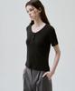 Deuloupisumeon Bay Henley Neck Short Sleeve T-Shirt [White]
