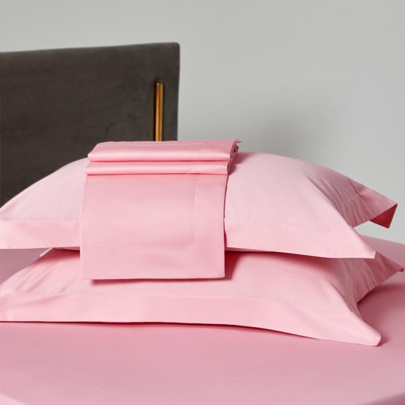 Premium Long-Staple Cotton Pillowcase Set - 100% Pure Cotton, Solid Color, 48x74cm (2-Pack)