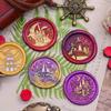 3D Embossed Sealing Wax Stamp Nordic Architecture Castle Church Series Sealing Wax Stamp Head Wedding Invitations Gif Envelopes