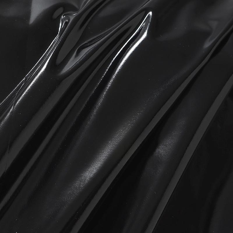 Waterproof 4 Sides Stretch Shiny Leather Fabric Per Meter for Upholstery Sofa Pillows Mat Bag Diy Sewing Cloth Thin Soft Plain
