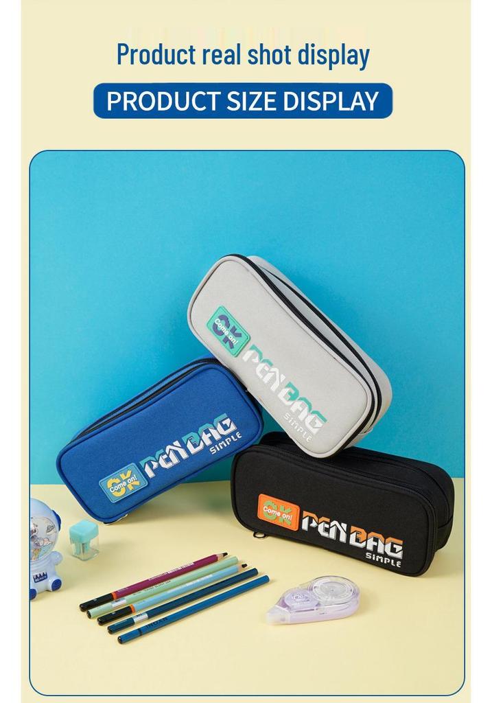 High-Capacity Multifunctional Pencil Case for Students - Double Layer & Customizable