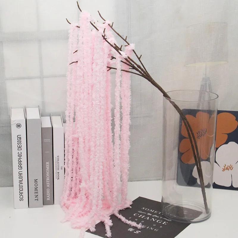 DIY Dried Flowers Hanging Amaranthus for Wedding Arch Bridal Bouquets Decor Eternal Lovers Tears Nordic Shop Windows Display