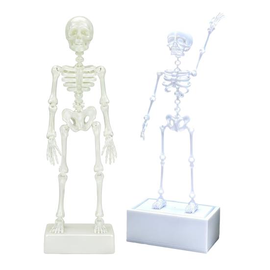 Fish Tank Air Driven Ornament Dancing Skeleton Aquarium Bubbler, 3D Printed Powered Moving Skull Ornament, Halloween Gothic Decorative Bubbler
