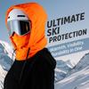 Waterproof Hood Fleece Breathable Warm Headwear With Adjustable Drawstring Winter Face Hood For Cycling Dust Outdoor Work Hiking