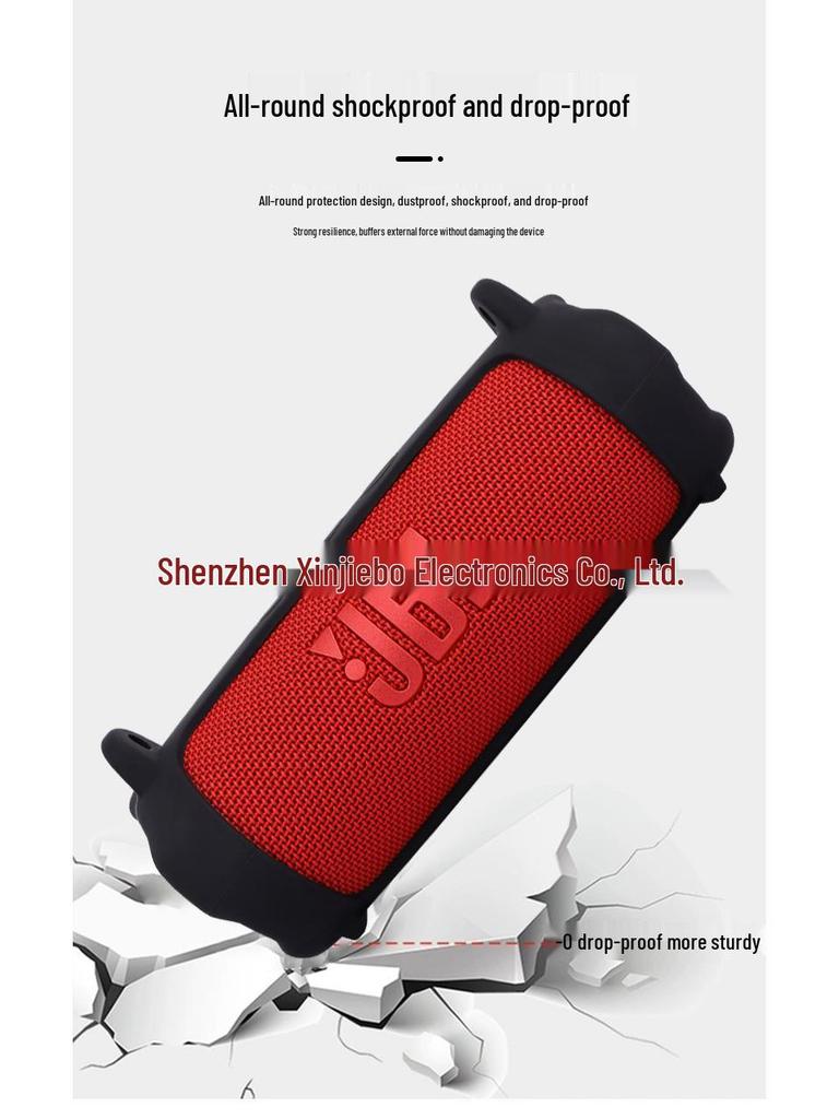 JBL Flip7 Bluetooth Speaker Silicone Protective Case - Portable Anti-drop Kaleidoscope 7 Soft Shell.