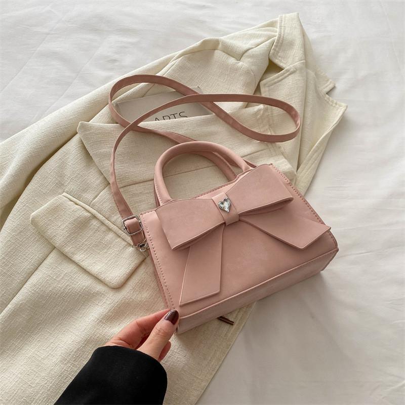 

Trendy Street Style Small Square Bag For Women Featuring Beautiful Stitching In Versatile Colors For Daily Outings Pink