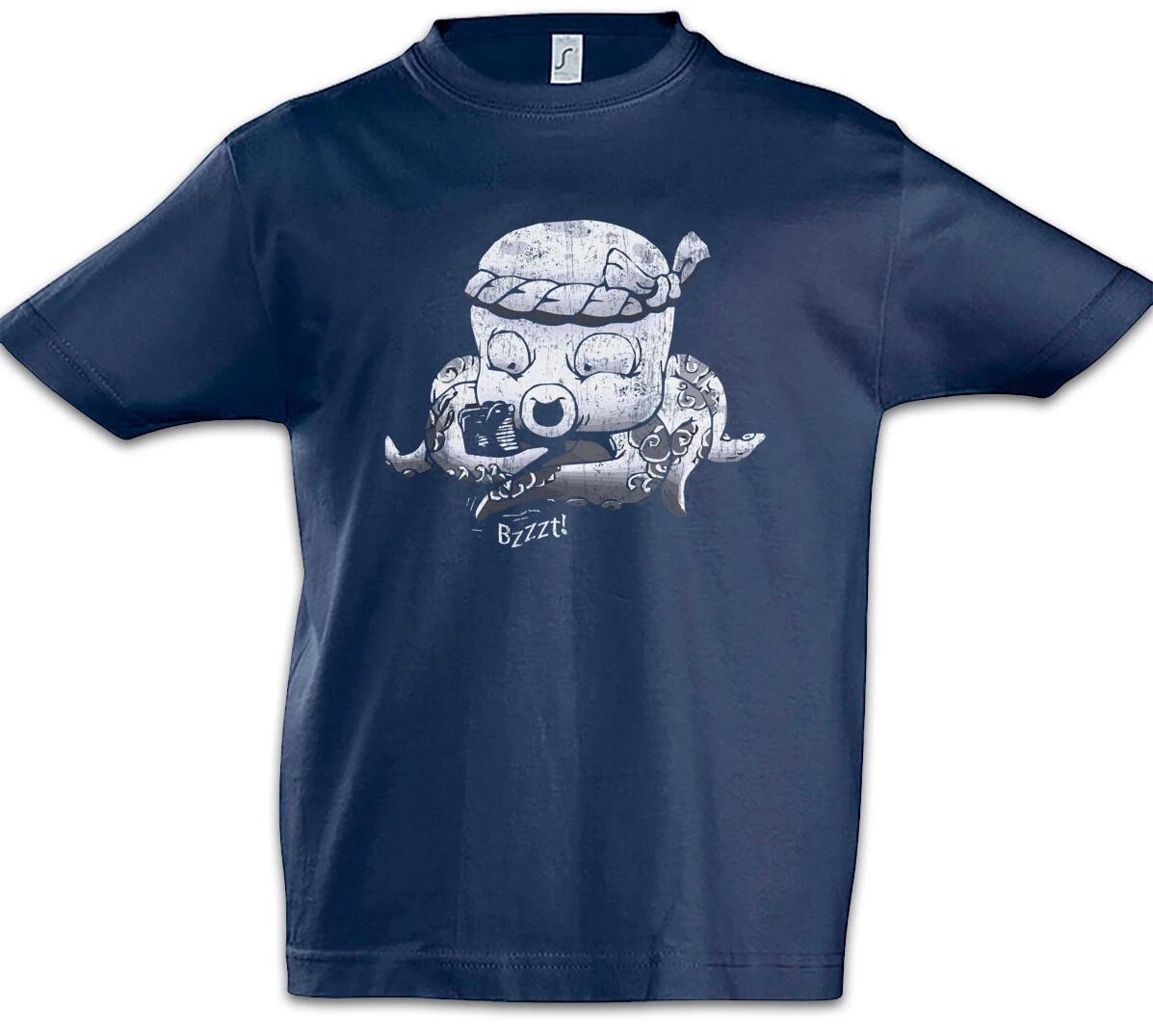 Tattoo Octopus Kids Boys T-Shirt Artist Tattooist Fun Art Fish 100