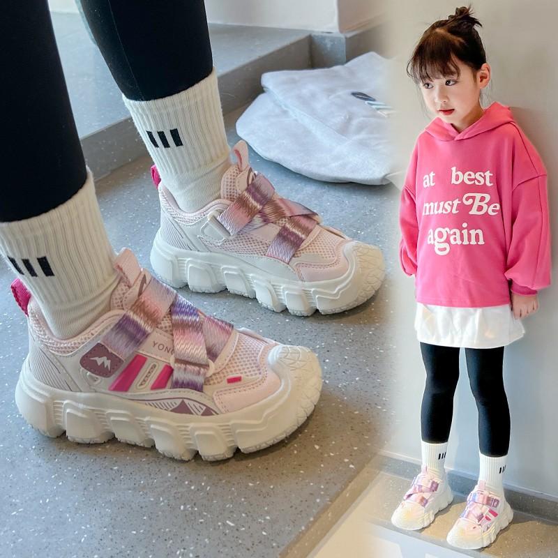 Kids Casual Sneakers for Boys Girls 2025 Autumn New Toddler Colorblock Versatile Sneakers Breathable Soft Sole School Footwear