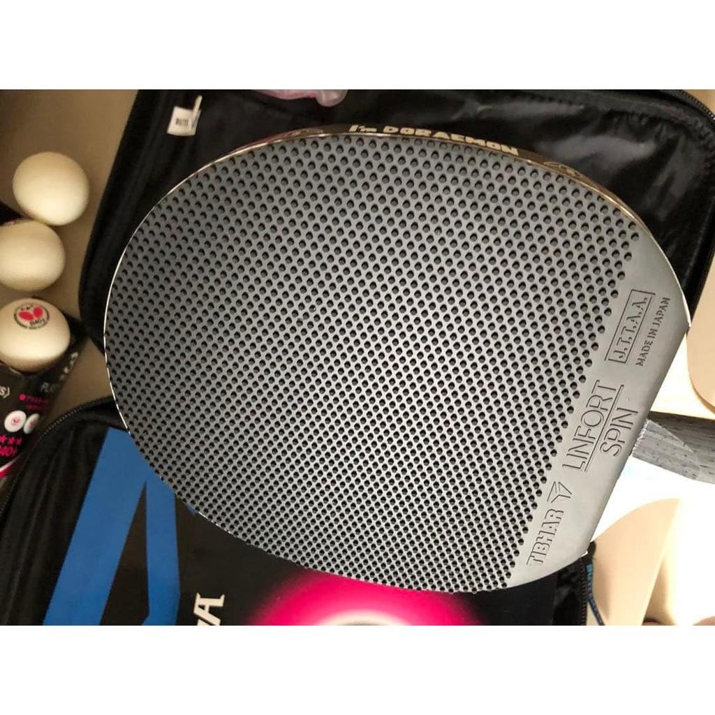 Used Butterfly Table Tennis Racket Set with Rubber, Ball and Case