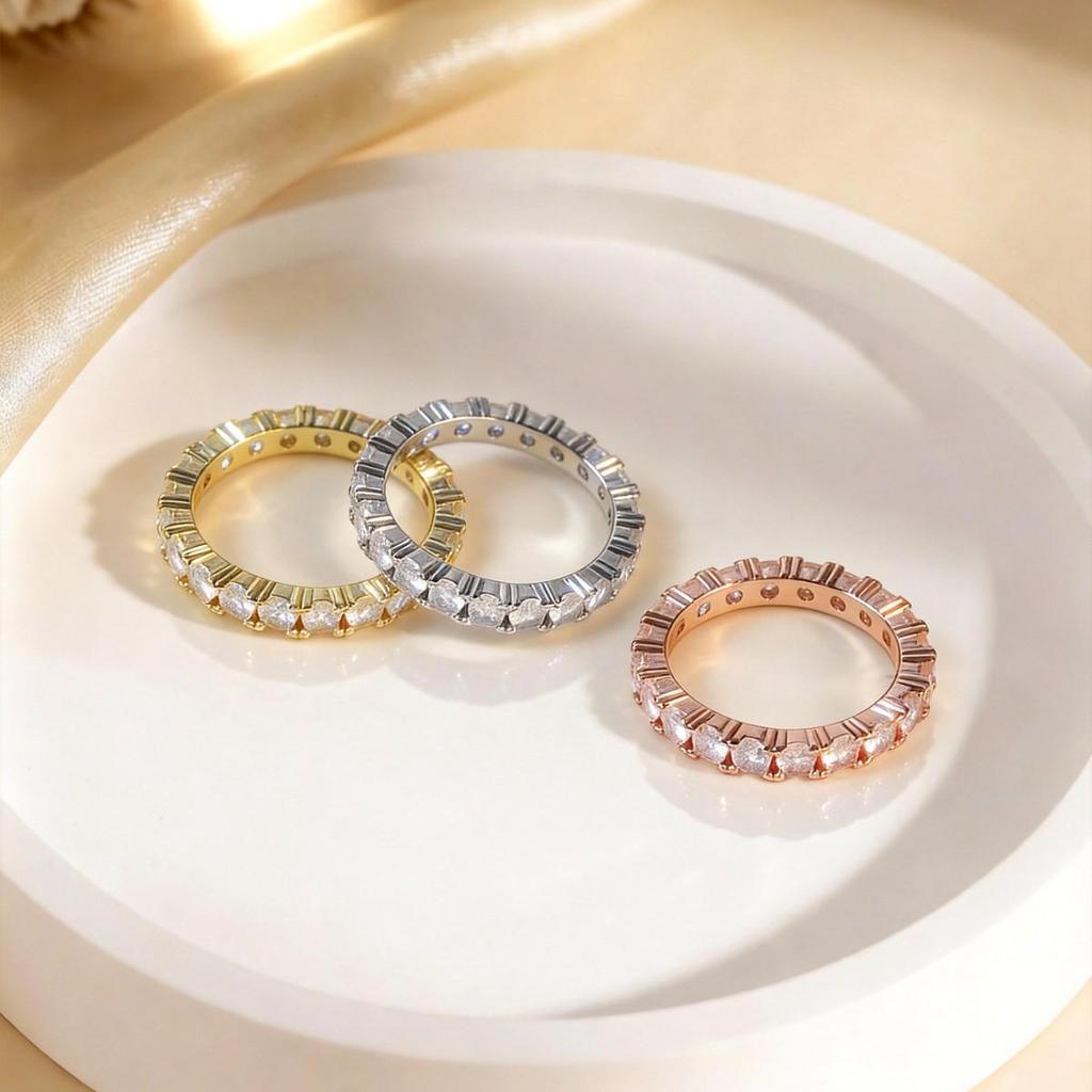 Luxurious European and American Trendy Full Diamond Ring for Women - Super Shiny Index Finger Jewelry