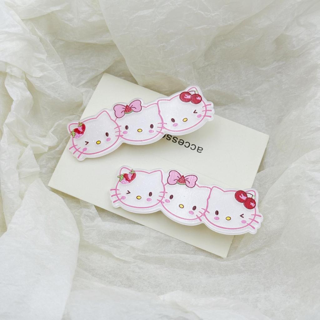 Japanese Cartoon KT Duckbill Clip: Sweet & Cute Hair Accessory for Kids & Students