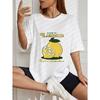 Lemon Season Oversized T Shirt White Lemon And Slice Print With Text For Casual Wear
