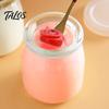 Talos 4PCS Pudding Jars with Lid, Food Grade Glass Airtight Mason Jars, DIY Favorite Flavors Containers, for Yogurt Parfait Candy Storage