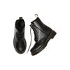 Dr. Martens 1460 Dwuwarstwowa skóra bydlęca Okrągły nosek Sznurowane Krótkie buty Unisex buty Czarne 26238021