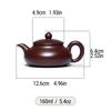 Yixing Zisha Teapot Breathing Clay Teapot 160ml Zhu Ni Clay Masterpiece Artisan-Crafted