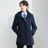 KASEYE Navy Blue Professional Business Down Jacket