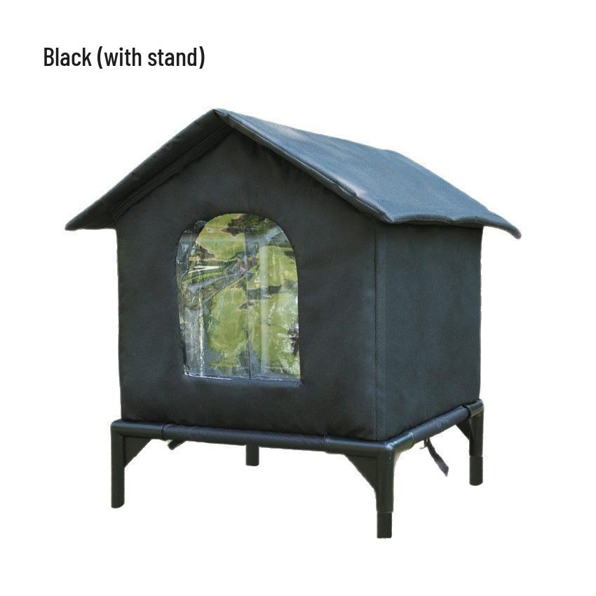 Całoroczny podwyższony dom dla psa i kota z izolowanym dachem