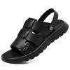2025 Summer New First-layer Cowhide Sandals Men's Leather Casual Sandals Open-toed Beach Shoes Soft-soled Non-slip Shoes